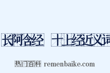 长阿含经·十上经近义词是什么意思的图片